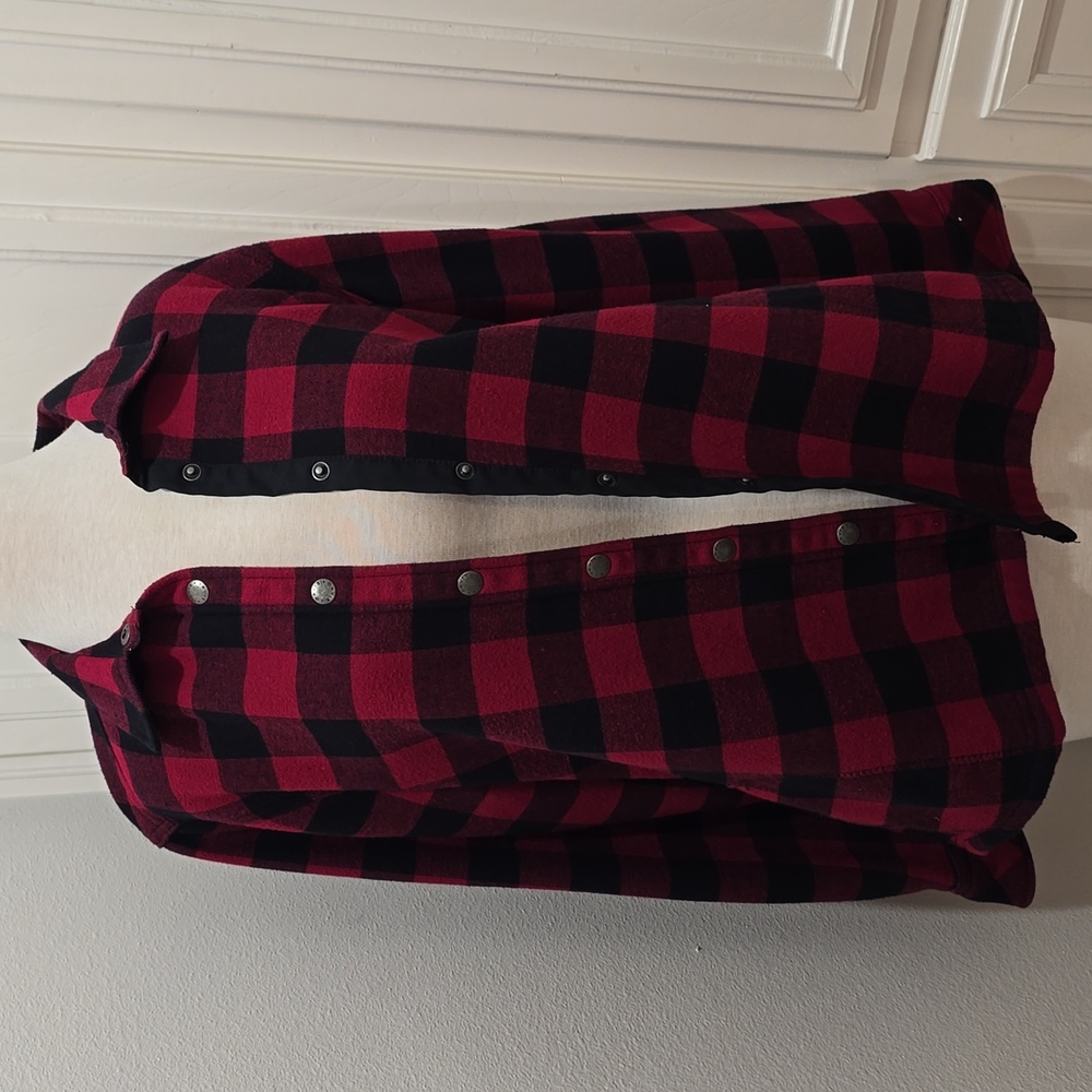 Orvis Women's Fleeced Lined Flannel Pinnacle Shirt Jacket w/pockets